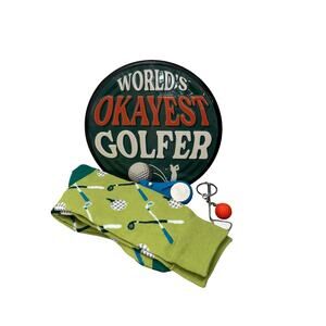 Funny golfer gift bundle – worlds pious golfer set